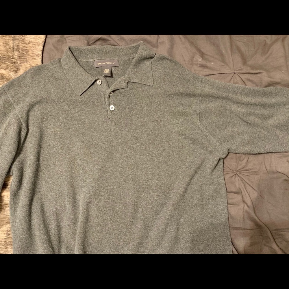 Banana Republic LS Polo